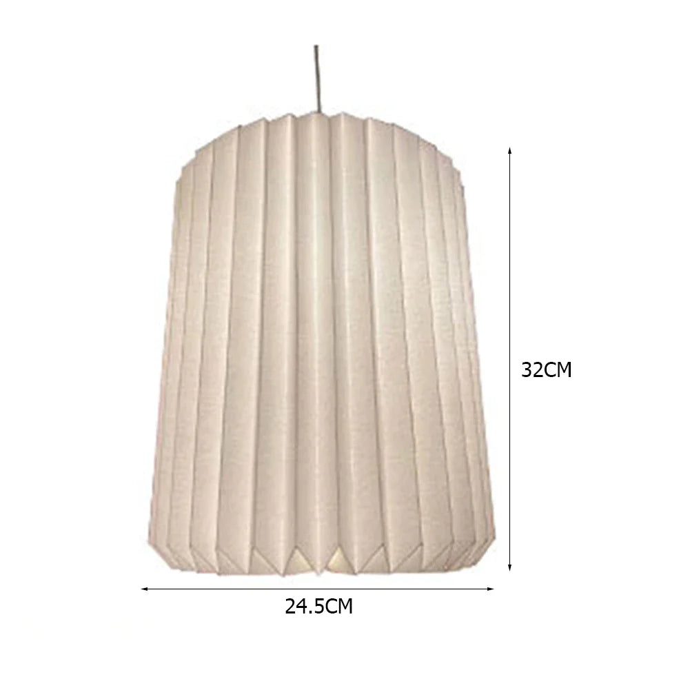 suspension lumineuse moderne origami beige plissé opacité intérieur chambre salon
