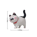 figurines chats cartoon mignon colliers gris noir blanc orange bébé animaux