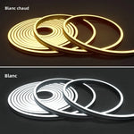 bande lumineuse led capteur mouvement spirale adhésive noir blanc doré moderne chambre couloir