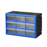 boîte rangement modulaire bleu noire transparentes pratiques moderne outils lego clous