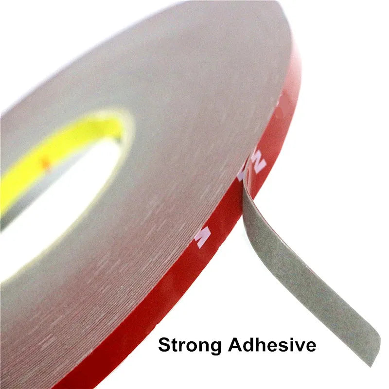 ruban adhésif double face 35m largeur 8mm 10mm 12mm rouge texture rugueuse pratique utilitaire