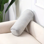 coussins ronds velours opaques noir gris rose vert jaune bleu modernes literie 50x17cm
