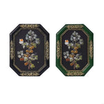 cadre photo rétro décoration murale floral papillon noir vert vintage bohème branches feuilles papillon