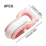 clips draps forme ours animé mignon vert rose marron élastique dentés famille chambre