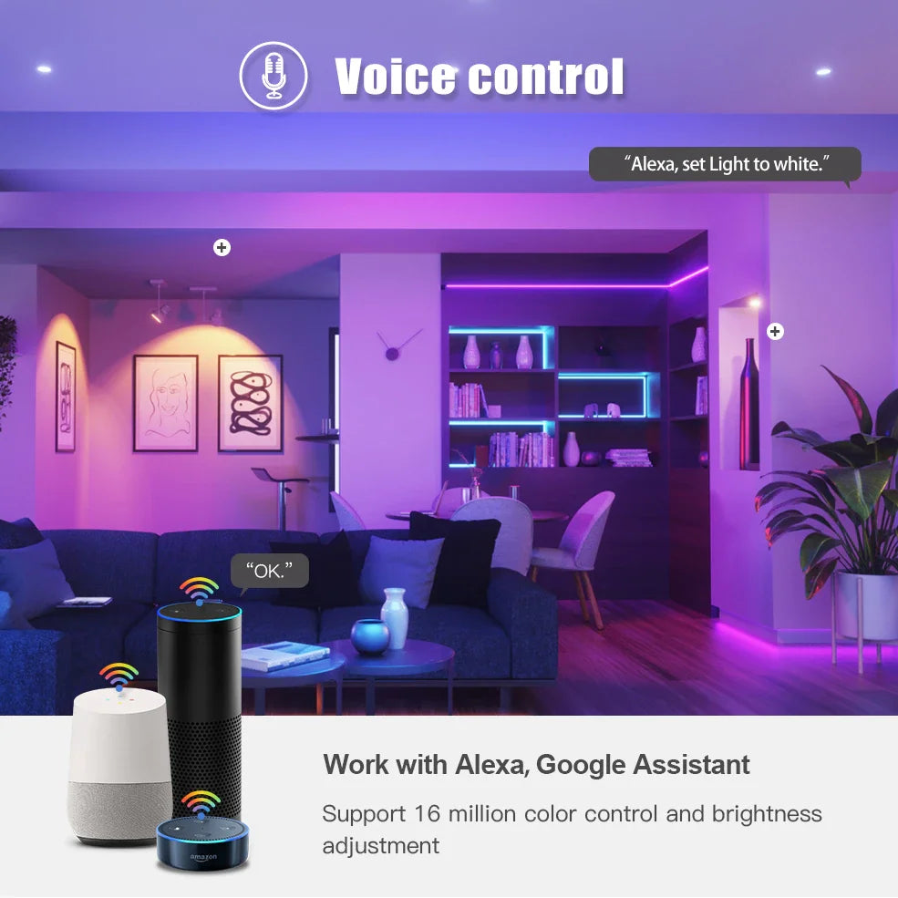 ampoule led intelligente e27 rgb wifi zigbee dimmable moderne blanc mat