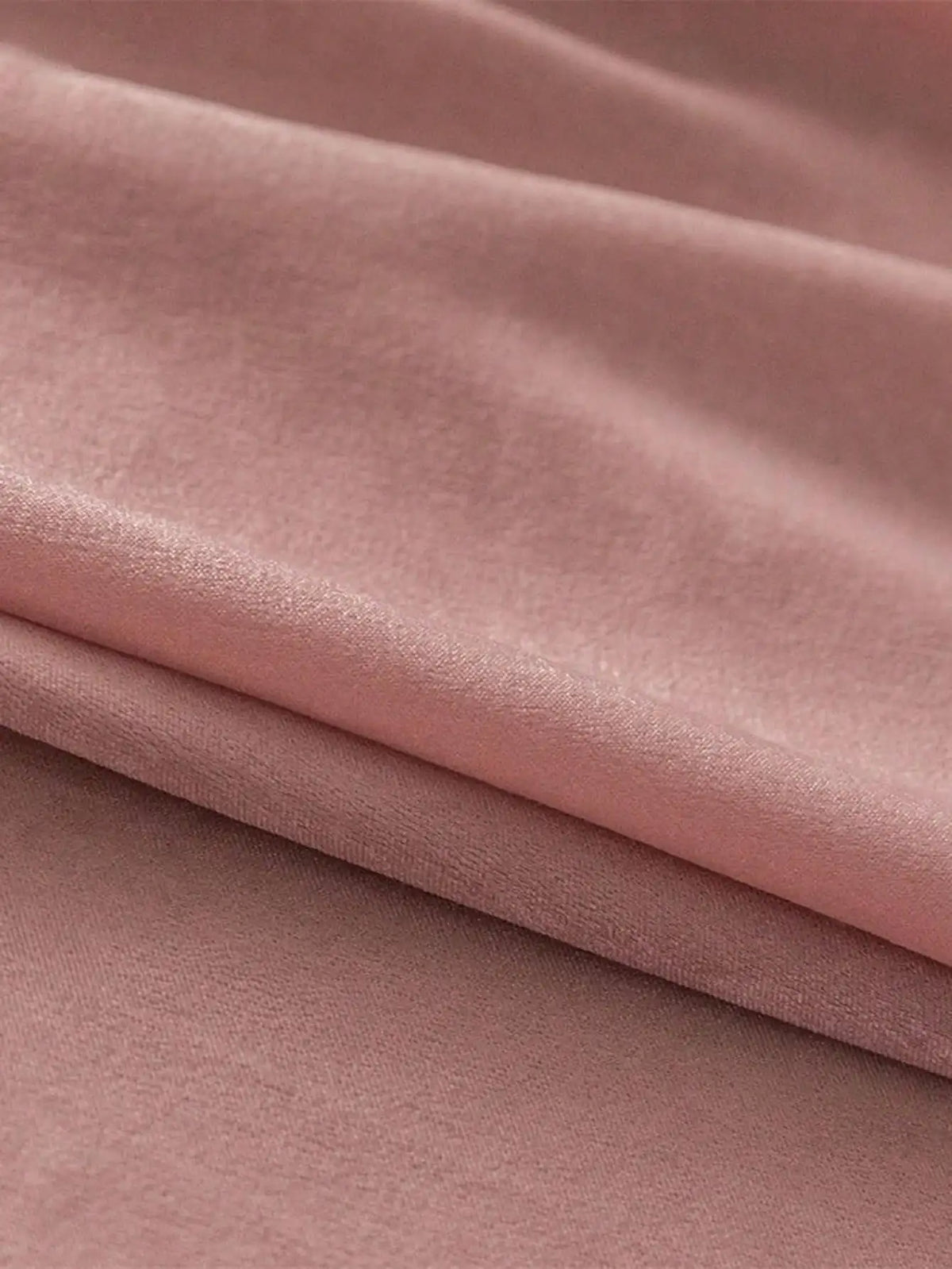 rideau moderne rose pâle polyester opaque unicolore chambre salon 210cm 241cm 270cm