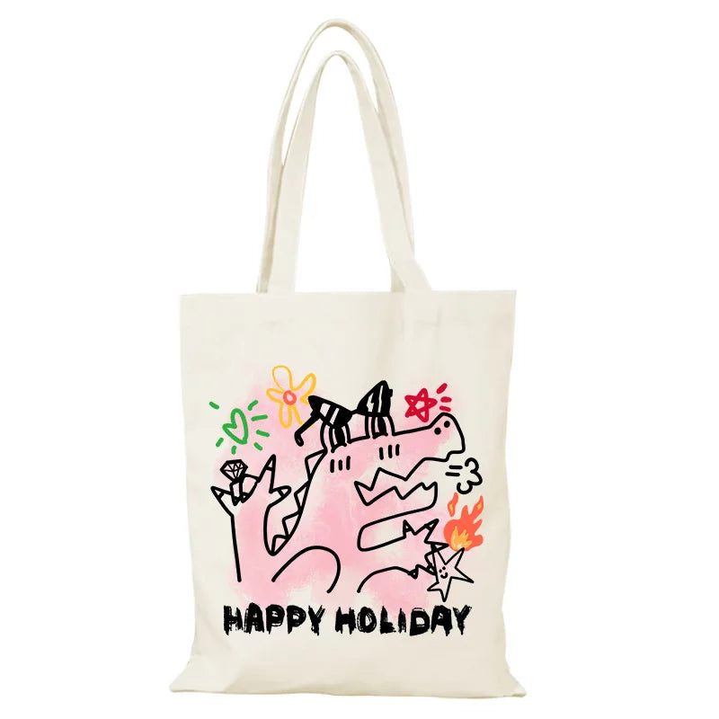sac main moderne ethnique toile plumes tribal poignées fermeture éclair blanc noir vector illustration