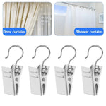 pinces rideau clips métal argenté moderne 20pcs 30pcs 50pcs decoration fenetre accessoire