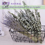 décoration maison bouquet fleurs séchées violettes feuilles vertes naturel rustique anniversaire baby shower