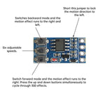 contrôleur lumière led rgb bleu noir modes clignotement circuits imprimés compact moderne composants électroniques