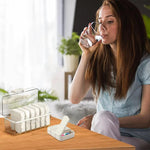 organisateur médicaments boîte pilules compartiments transparents couleurs gris blanc moderne pratique