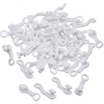 rideau polonais clips fixation blanc moderne garde corps poteaux plastique simple opaquet