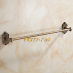 porte serviettes mural bronze ornements floraux vis fixations classique aluminium servant domestique