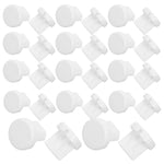 clips rideau blancs ronds lisses adhésifs modernes rideaux sans fil store enrouleur 20mm