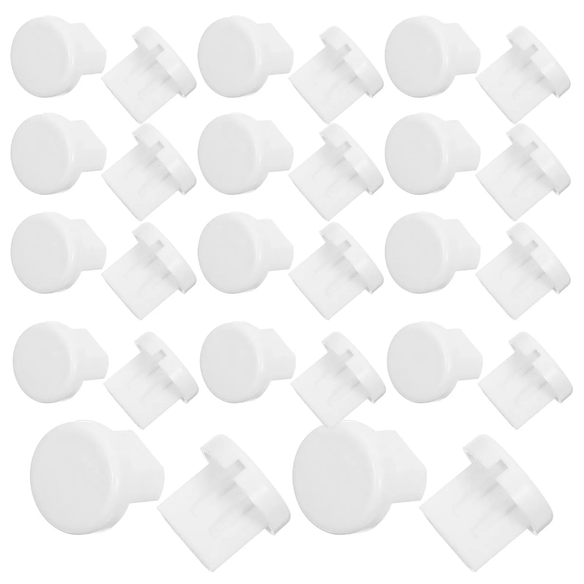 clips rideau blancs ronds lisses adhésifs modernes rideaux sans fil store enrouleur 20mm