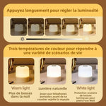 veilleuse tactile rechargeable violet beige moderne télécommande lumière d'ambiance chambre led