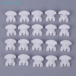 clips suspension blancs modernes adhésifs rideaux pack 20 rond lisses opaques