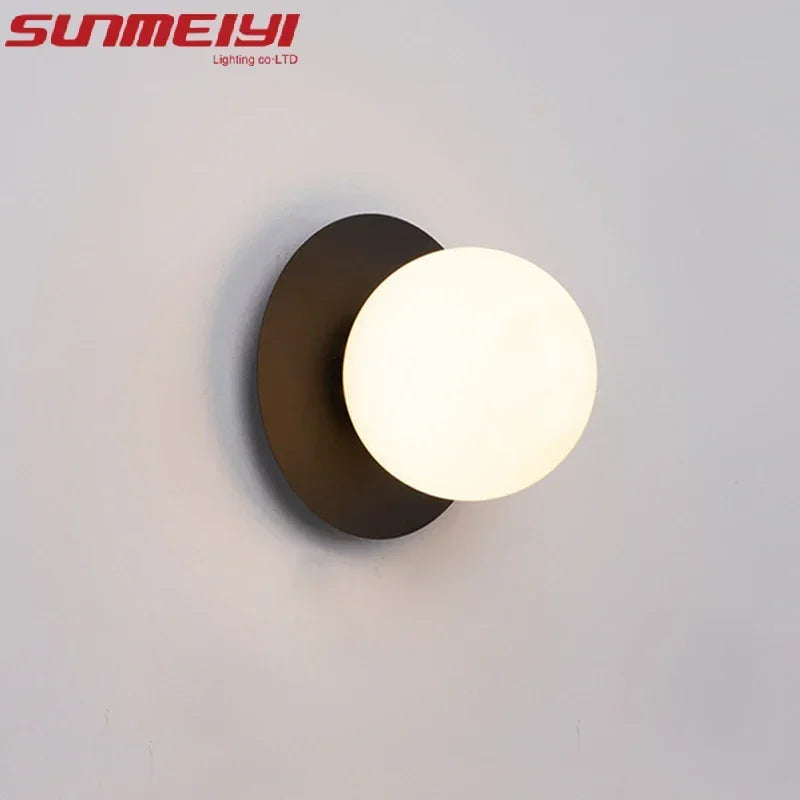 lampe murale moderne minimaliste noir or chambre coucher salon entrée cuisine salle manger