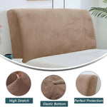 couvre tête lit velours beige moderne adhésif protection chambre maison 200cm