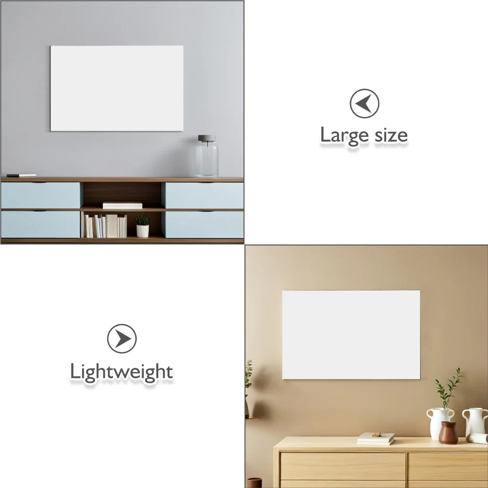 toile blanche adhésive murale grande taille effaçable écriture sec minimaliste chambre