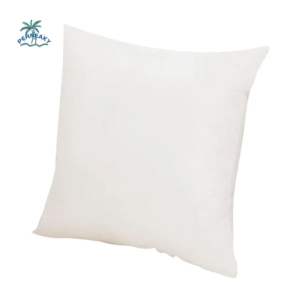 oreiller décoratif rectangulaire coton polyester 30x30cm 35x55cm 40x40cm blanc moderne lisse opaque fixations