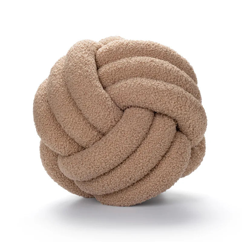 coussin rond pelucheux moderne couleur bleu marine lavable 28cm 28cm