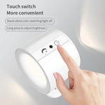 lampes murales led rechargeables tactile double tête moderne blanc noir
