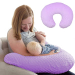 coussin portage bébé texture pointillée violet clair quatre saisons confortable zipper dos mois