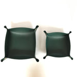 plateau rangement pliable simili cuir clés bijoux accessoires moderne
