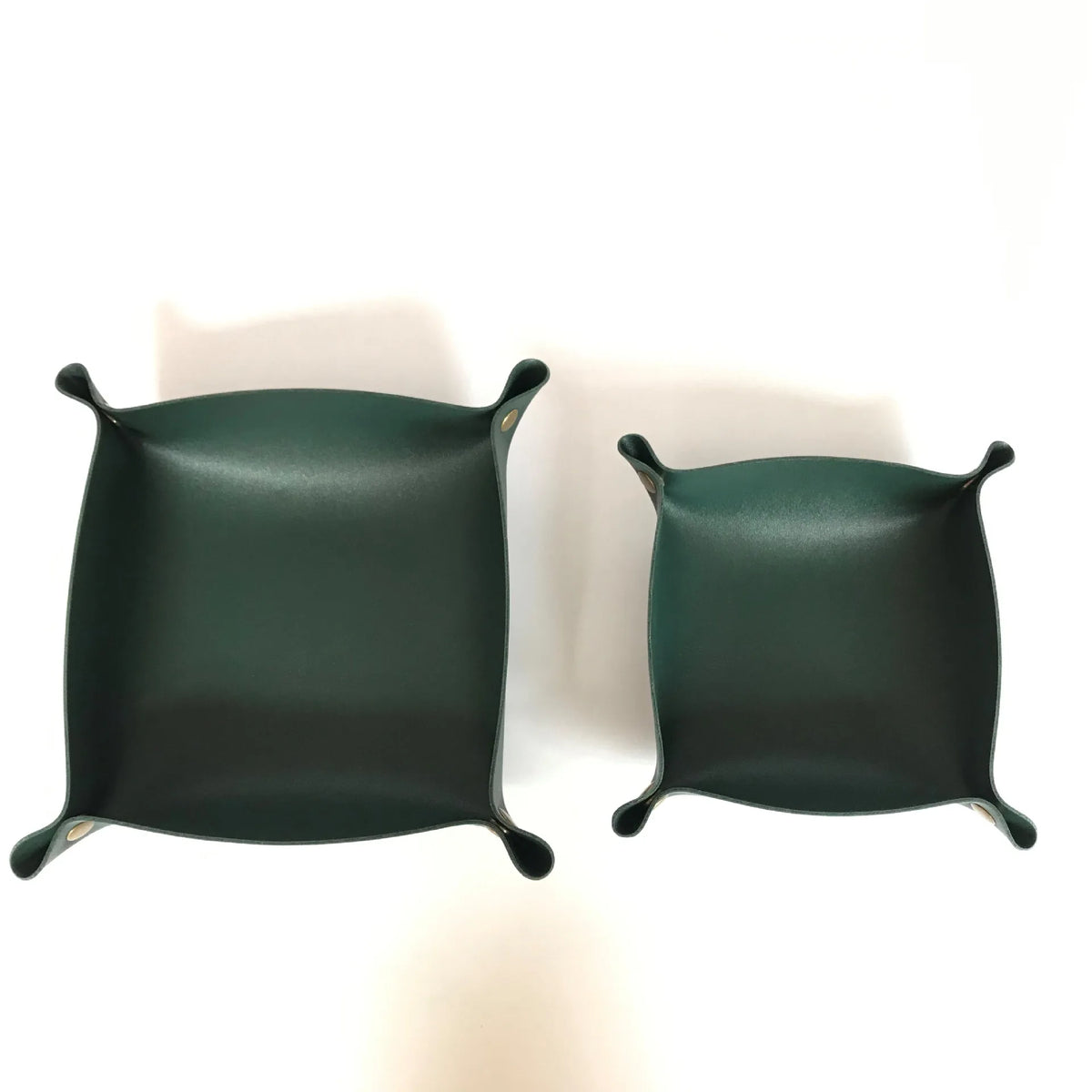 plateau rangement pliable simili cuir clés bijoux accessoires moderne