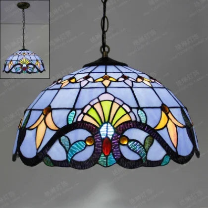 lampe suspendue art deco multicolore motifs floraux ampoule e27 anneaux métalliques chambre salon étude