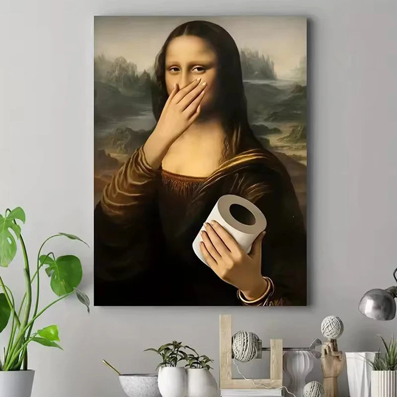 toile d'art Mona Lisa Renaissance classique toile coton cadre bois 20x30cm 30x40cm