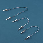 clips métalliques flexibles argentés minimaliste décoration maison bricolage vase cylindrique coupelles fleurs artificielles