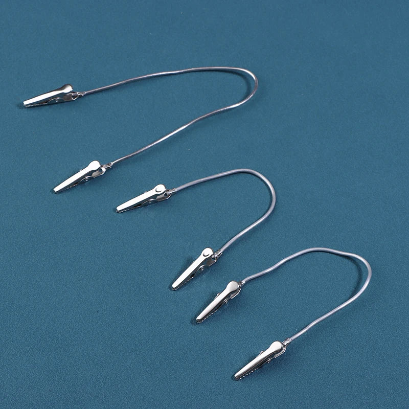 clips métalliques flexibles argentés minimaliste décoration maison bricolage vase cylindrique coupelles fleurs artificielles