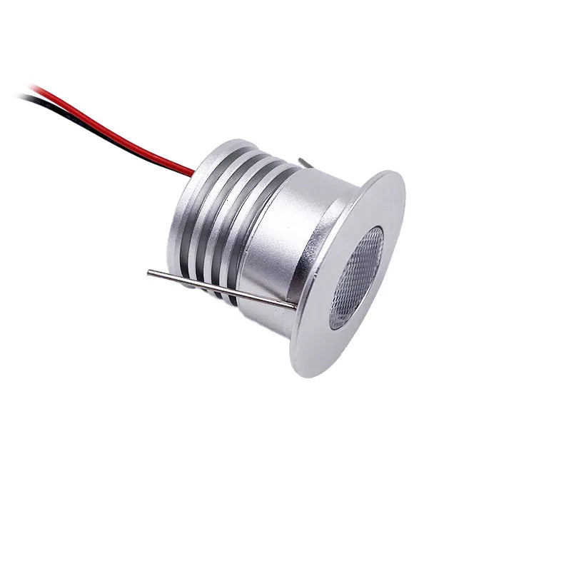 projecteur led 3w argenté grille ventilation 12v 24v 6000k 3000k 4000k