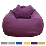 coussin sol sans rembourrage tissu moderne bleu gris jaune violet marron 100x120cm zip sac