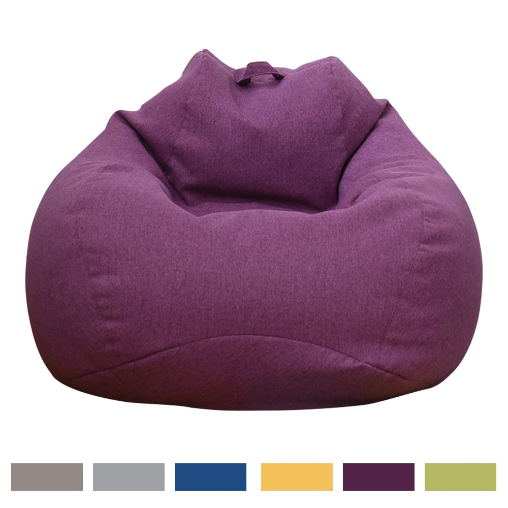 coussin sol sans rembourrage tissu moderne bleu gris jaune violet marron 100x120cm zip sac