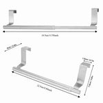 porte serviettes mural acier inoxydable argenté lisse clips moderne double barre autonome