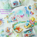 ruban adhésif décoratif motifs fleurs papillons animaux scrapbooking journal intime papeterie