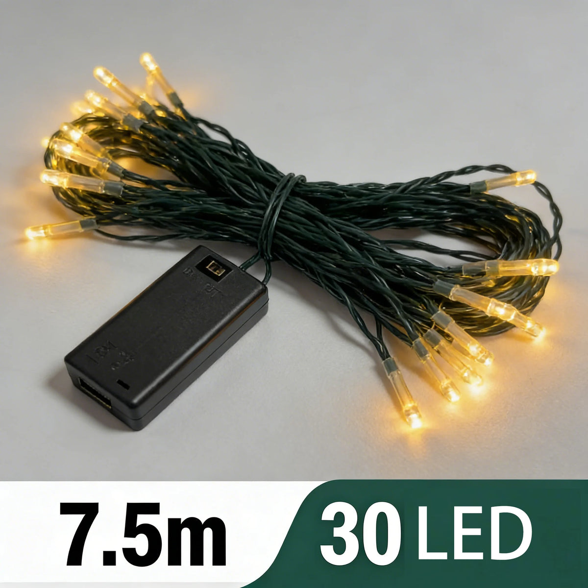 guirlande lumineuse led 100 led 10m festif noir jaune fil tressé translucide opaques 200h