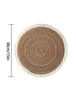 Set de table rond rouge style américain pour décoration cuisine