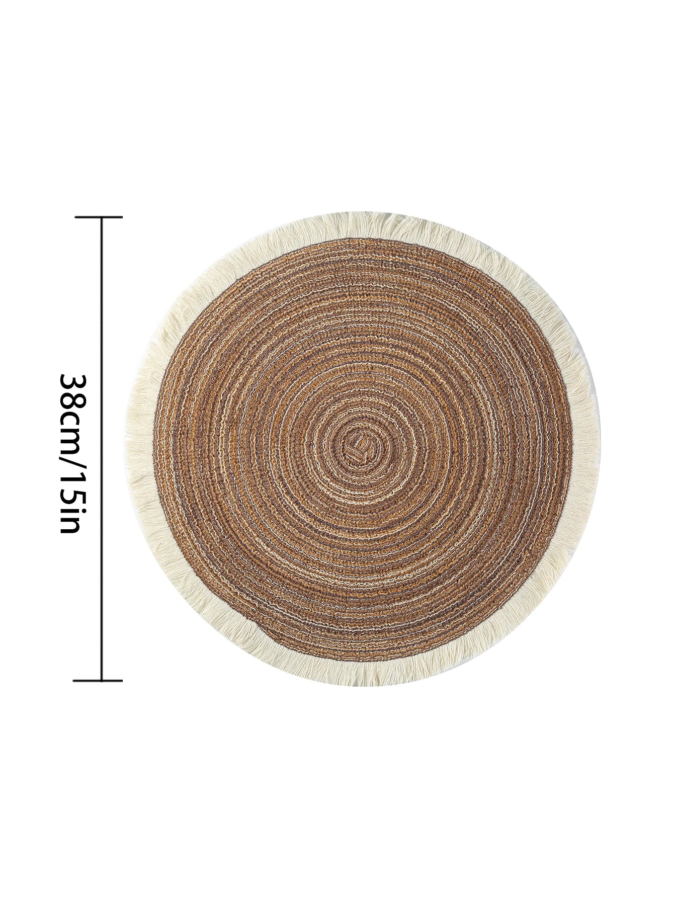 Set de table rond rouge style américain pour décoration cuisine