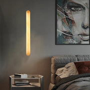 Applique murale en marbre naturel et cuivre 40/60cm style art déco pour entrée et salle à manger