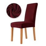 housse chaise velours polyester moderne camel opaque simple mariage banquet chaise plage fauteuil