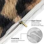 housse couette motif léopard moderne literie taies oreiller ensemble duvet polyester