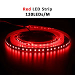 ruban led 12v 120leds/m blanc chaud adhésif moderne 50000h 3000k certification rohs ccc fcc