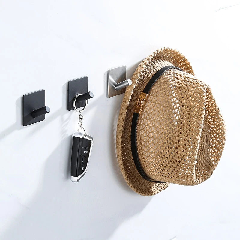 crochet mural adhésif moderne aluminium suspendre serviette vêtement clé porte manteau
