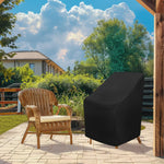 housse protection chaise jardin oxford polyester imperméable noir moderne 80cm 120cm echangetable