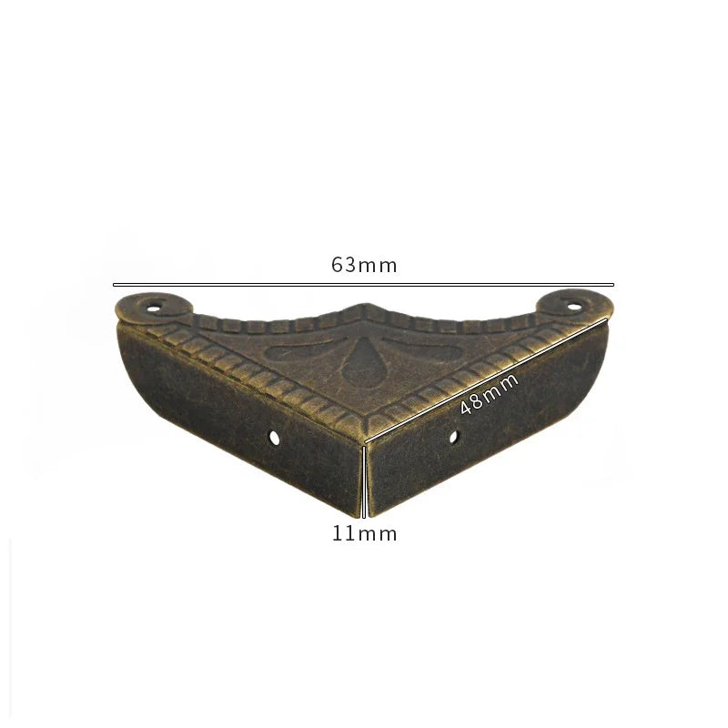 protections d'angle decoratives or bronze ornements floraux vintage fixations maison woodworking echangement
