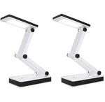 lampe table pliable moderne blanc noir mat adaptateur câble usb